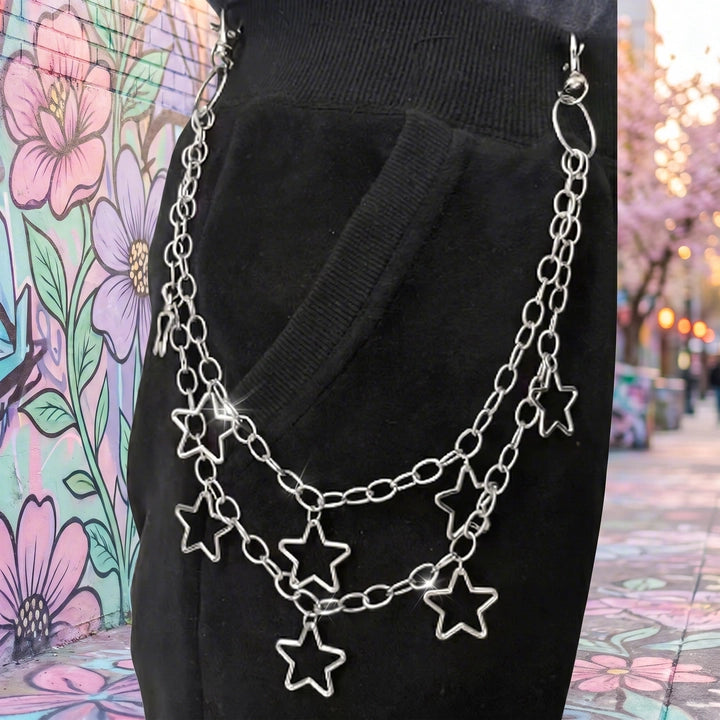 Cadena para Pantalón Multicapa con Estrellas