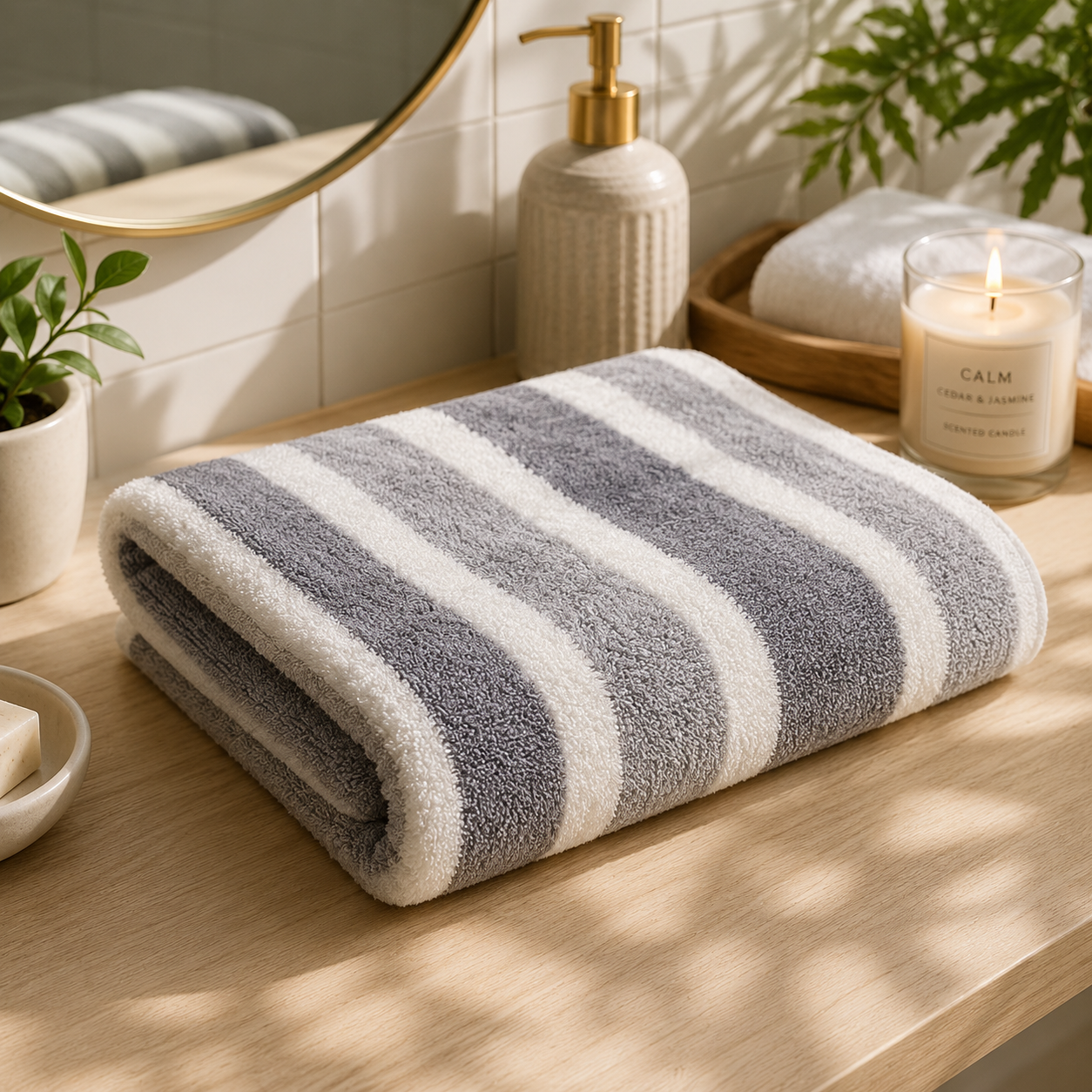 Hotel-Quality Bath Towel – Maximum Absorbency, Quick-Drying, and Great Durability. (70x130cm)