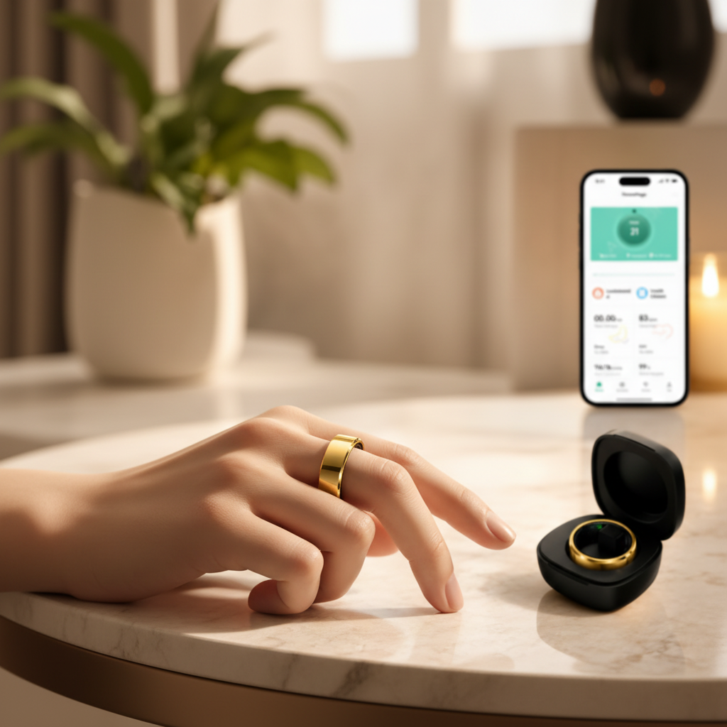 Anillo Inteligente de Salud: Monitoreo Clínico de Presión y Ritmo Cardíaco 24/7