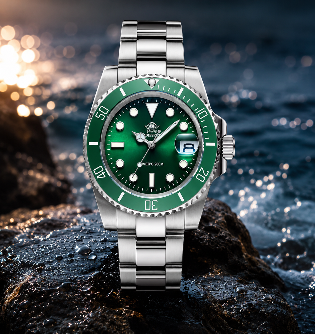 Reloj Deportivo de Lujo para Hombre en Acero Inoxidable – Resistente al Agua 200M