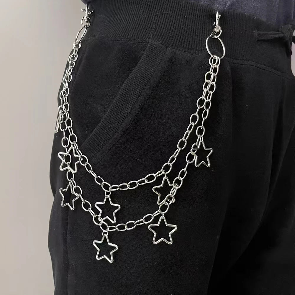 Cadena para Pantalón Multicapa con Estrellas