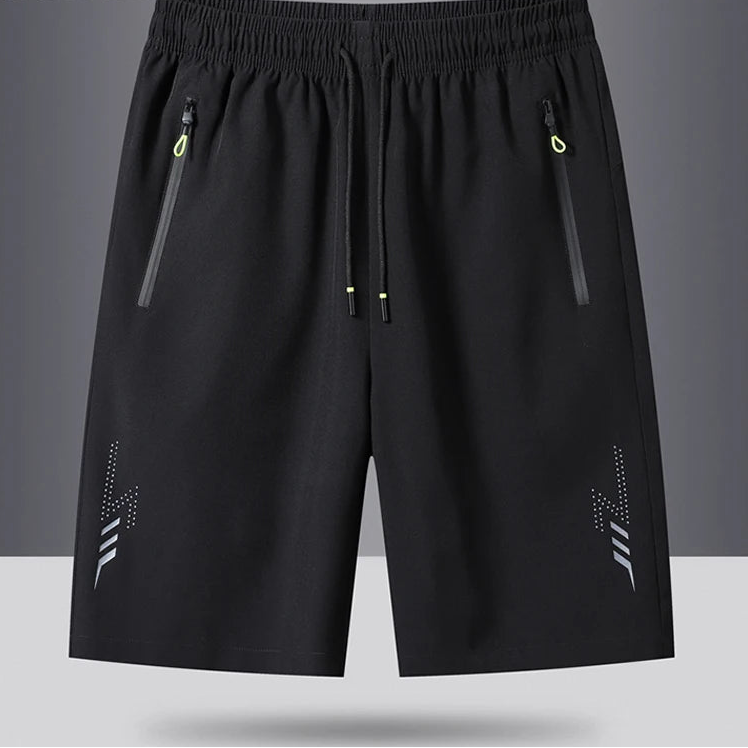 Pantalones Cortos de Deporte con Bolsillos de Cremallera – Máximo Rendimiento.