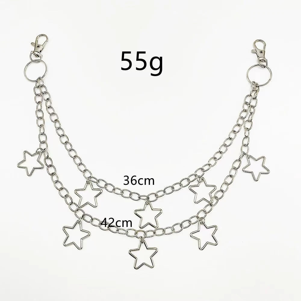 Cadena para Pantalón Multicapa con Estrellas